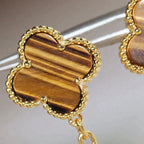 ⭐Miroze CLOVER  2 MOTIF  TIGER EYE CARNELIAN EARRINGS