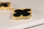 ⭐Miroze CLOVER EARRINGS GOLD ONYX MOP 3 MOTIF