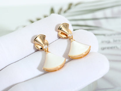 [⭐Miroze]DREAM MOP PINK GOLD EARRINGS