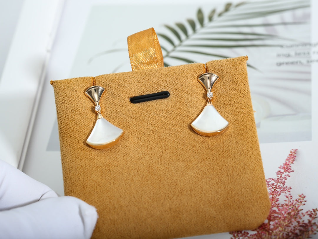 [⭐Miroze]DREAM MOP PINK GOLD EARRINGS