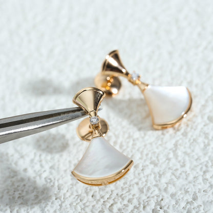 [⭐Miroze]DREAM MOP PINK GOLD EARRINGS