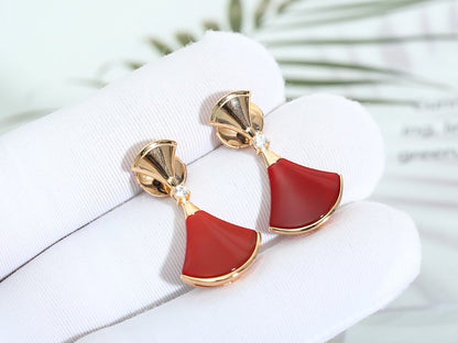 [⭐Miroze]DREAM Carnelian PINK GOLD EARRINGS