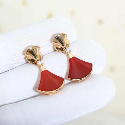[⭐Miroze]DREAM Carnelian PINK GOLD EARRINGS