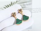 [⭐Veya]DREAM MALACHITE PINK GOLD EARRINGS