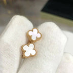 ⭐Miroze CLOVER MINI 9.5MM WHITE MOP EARRINGS