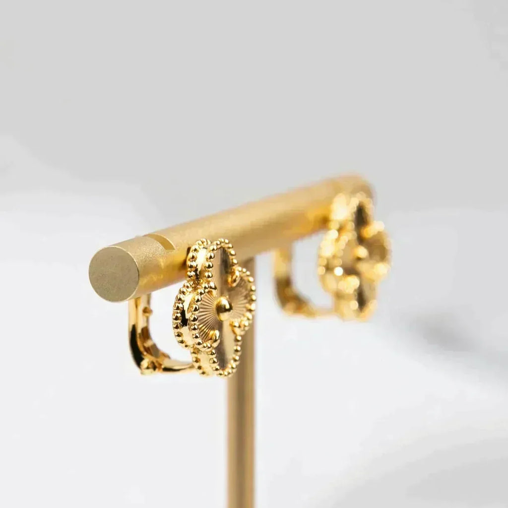 ⭐Miroze CLOVER MEDIUM 1 MOTIFS LASER EARRINGS
