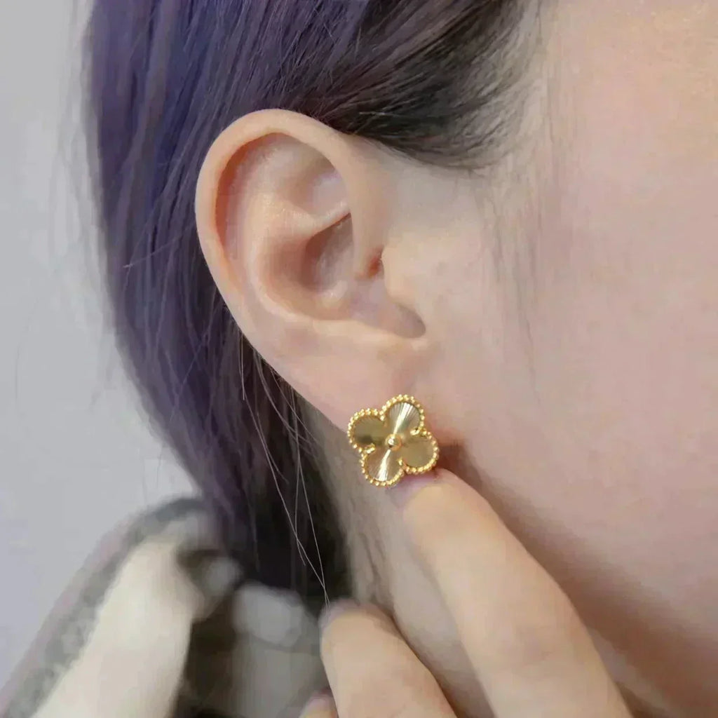 ⭐Miroze CLOVER MEDIUM 1 MOTIFS LASER EARRINGS