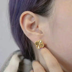 ⭐Miroze CLOVER MEDIUM 1 MOTIFS LASER EARRINGS