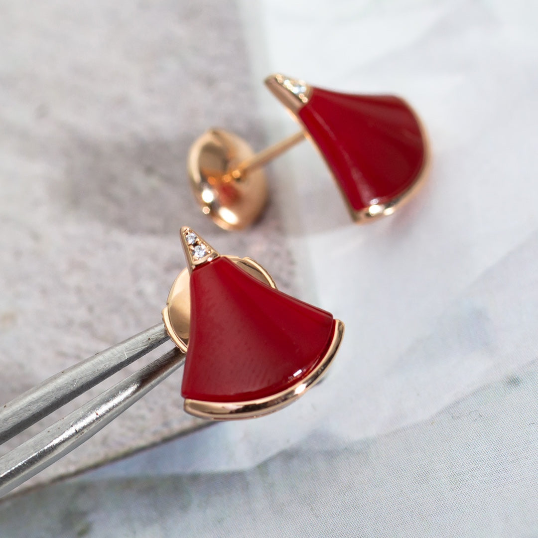 [⭐Miroze]DIVAS DREAM EARRINGS PINK GOLD