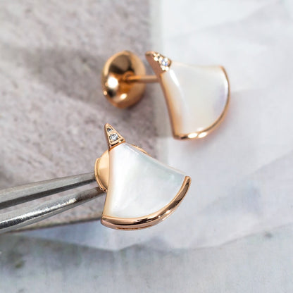 [⭐Miroze]DIVAS DREAM EARRINGS PINK GOLD
