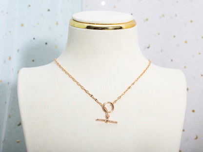 [⭐Miroze]ECHAPPEE NECKLACE PINK GOLD