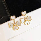 ⭐Miroze CLOVER SWEET WHITE MOP EARRINGS
