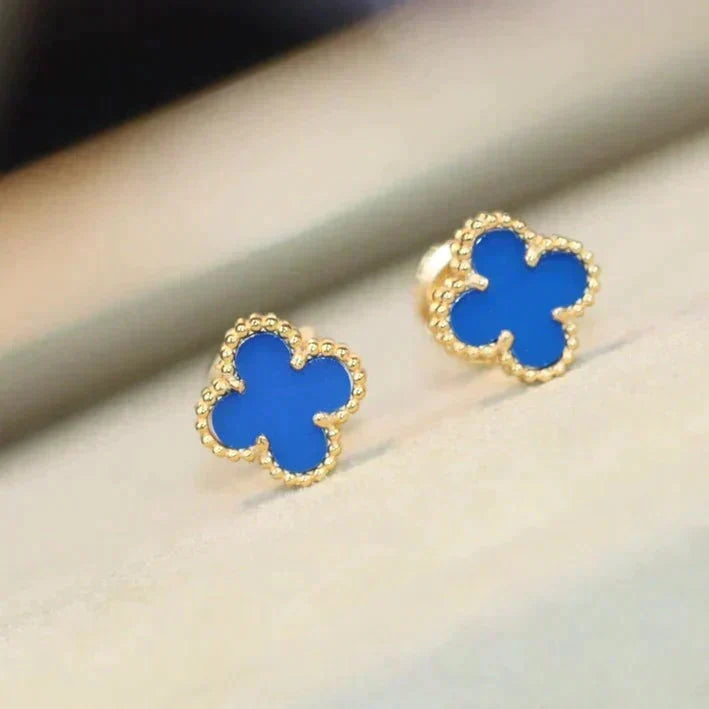 ⭐Miroze CLOVER MINI 9.5MM TURQUOISE EARRINGS