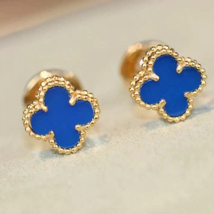 [⭐Miroze] CLOVER MINI 9.5MM TURQUOISE EARRINGS