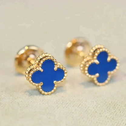 [⭐Miroze] CLOVER MINI 9.5MM TURQUOISE EARRINGS