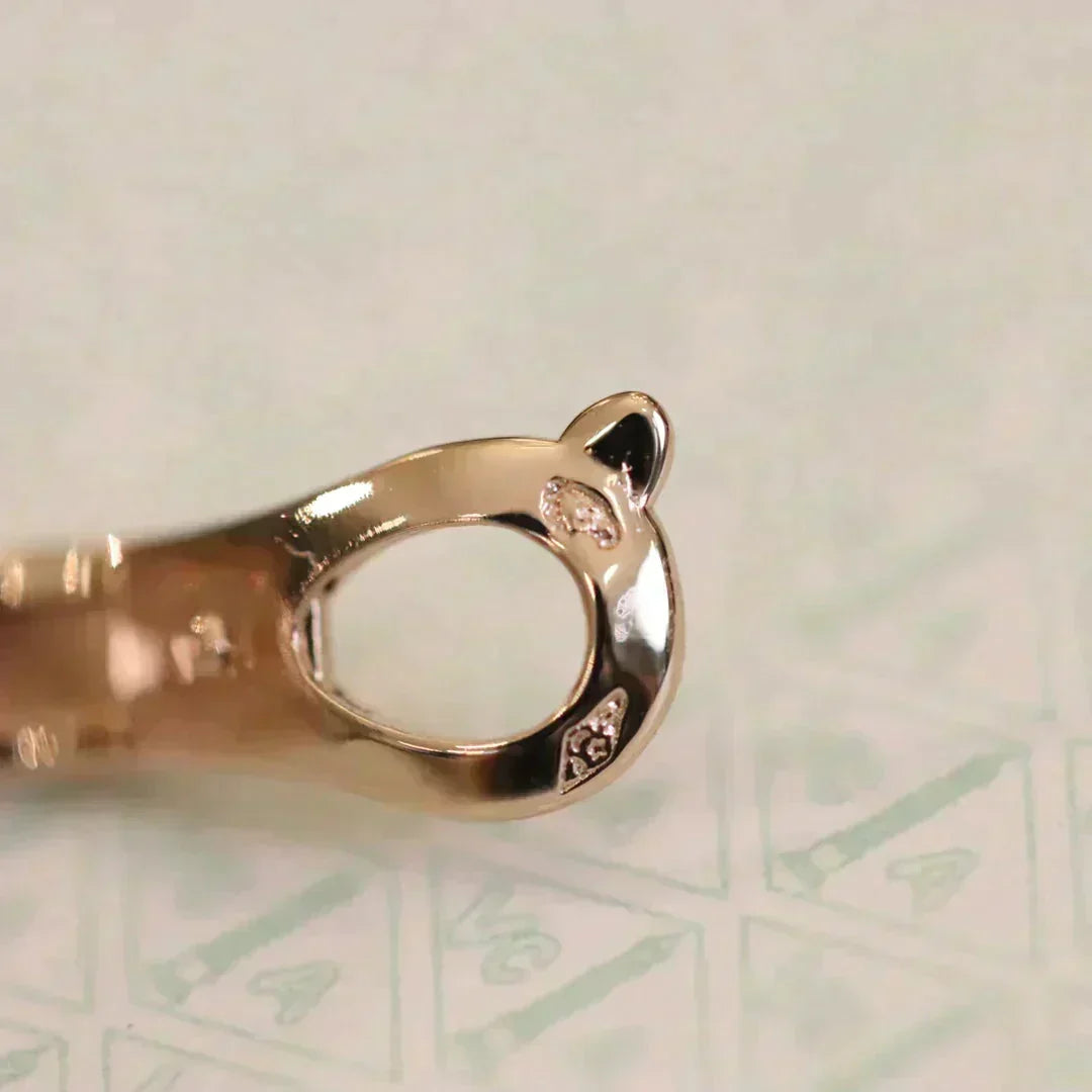 [⭐Miroze] CLOVER MEDIUM 1 MOTIFS FUll DIAMOND EARRINGS