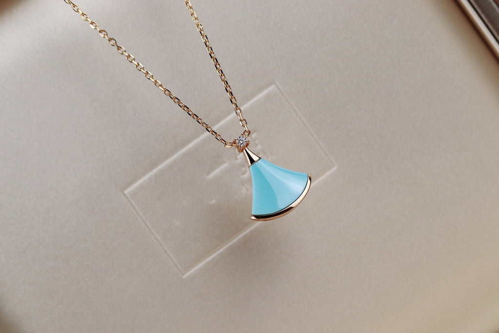 [⭐Veya]DREAM NECKLACE TURQUOISE PINK GOLD