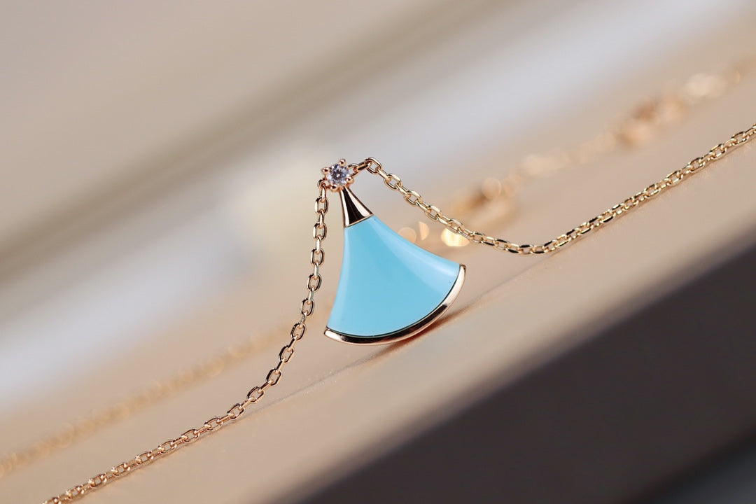 [⭐Veya]DREAM NECKLACE TURQUOISE PINK GOLD