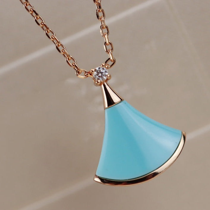 [⭐Veya]DREAM NECKLACE TURQUOISE PINK GOLD