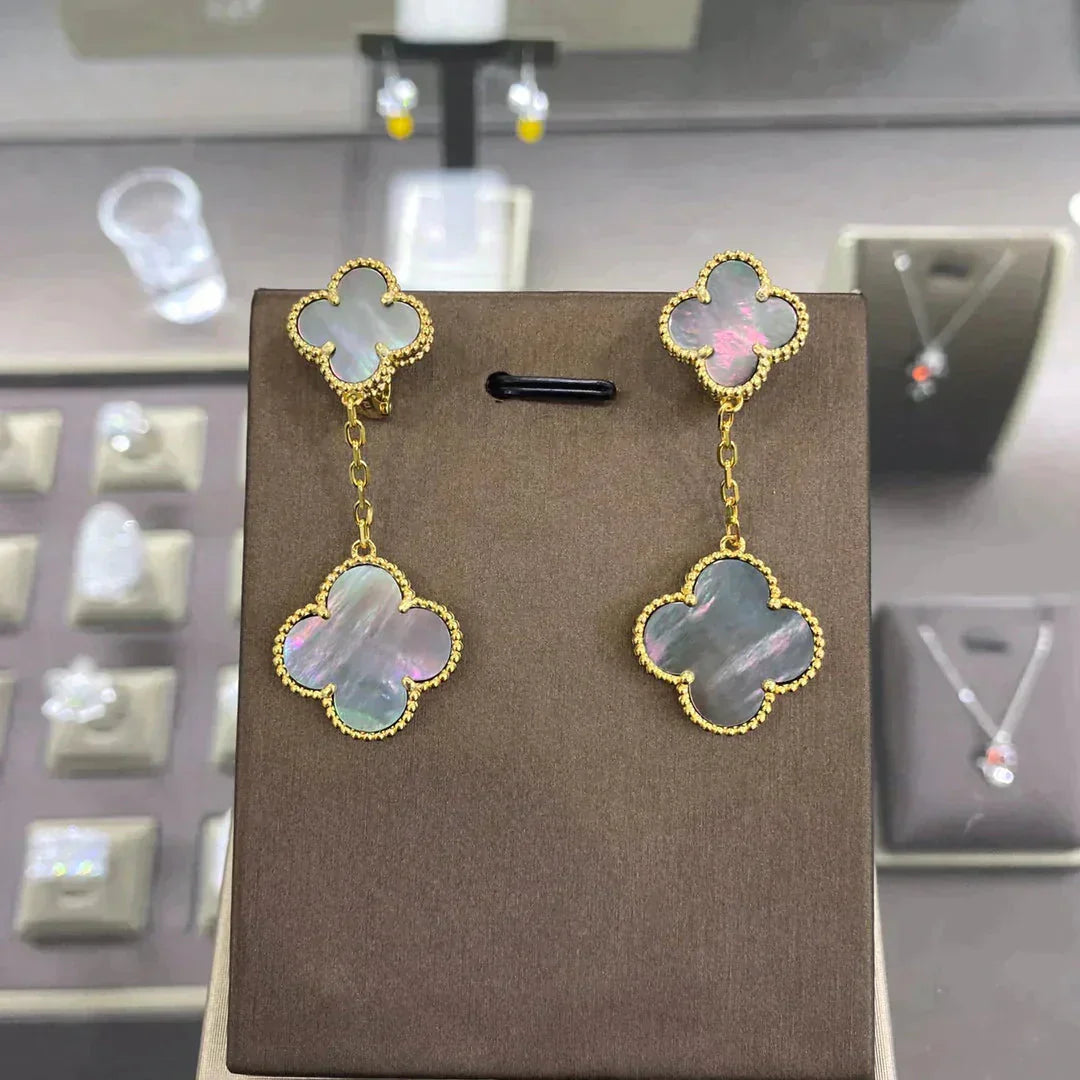 [⭐Miroze]CLOVER 2 MOTIFS  EARRINGS (MULTIPLE CHOICESC