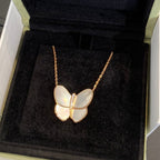 ⭐Miroze BUTTERFLY GOLD MOP DIAMOND NECKLACE