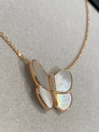 ⭐Miroze BUTTERFLY GOLD MOP DIAMOND NECKLACE