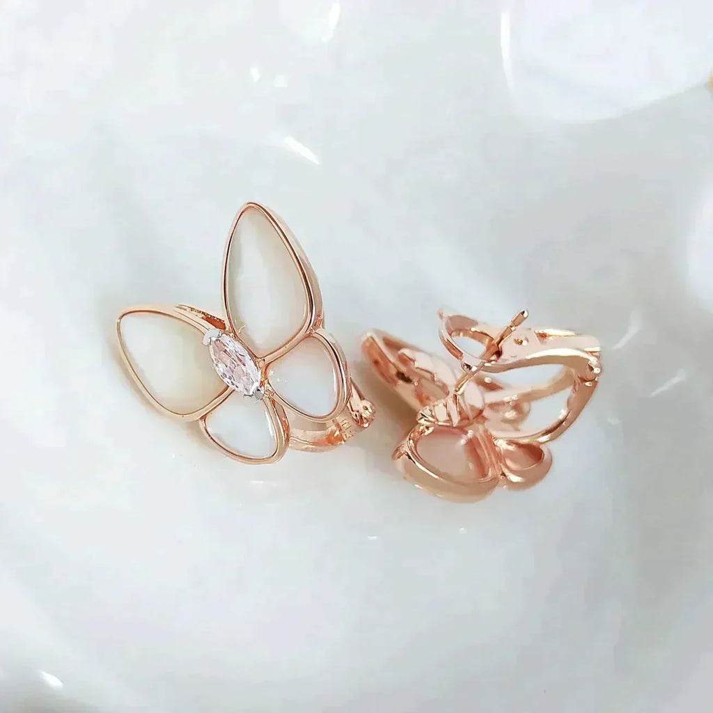 ⭐Miroze BUTTERFLY MOP DIAMOND EARRINGS