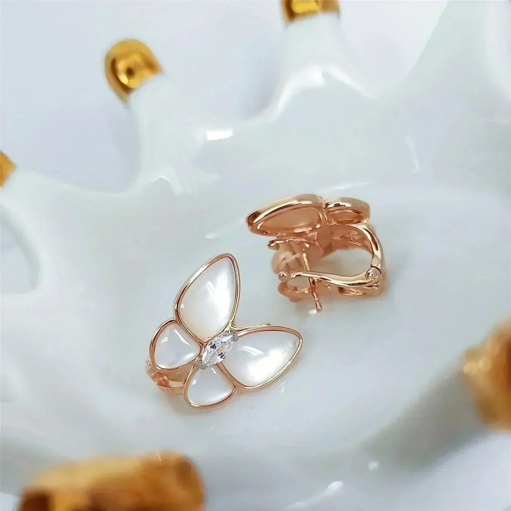 ⭐Miroze BUTTERFLY MOP DIAMOND EARRINGS
