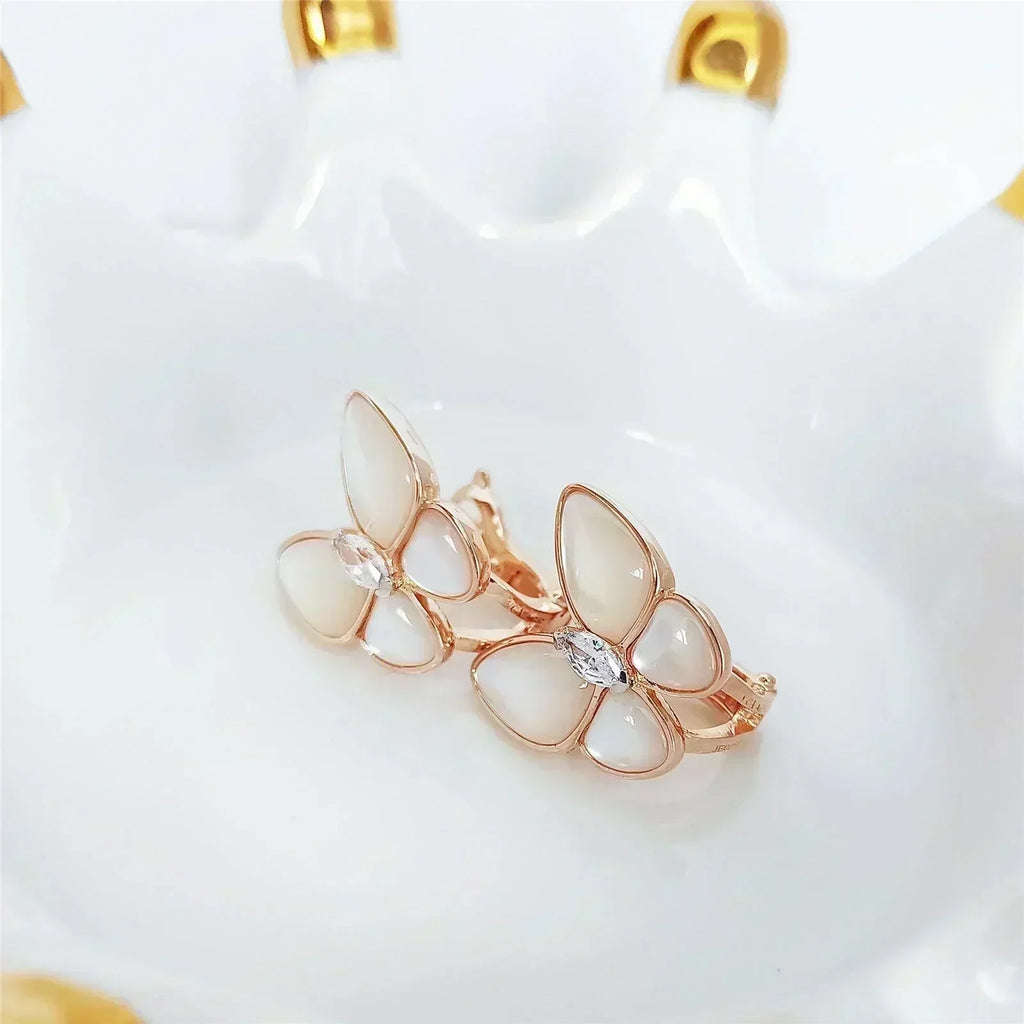 ⭐Miroze BUTTERFLY MOP DIAMOND EARRINGS