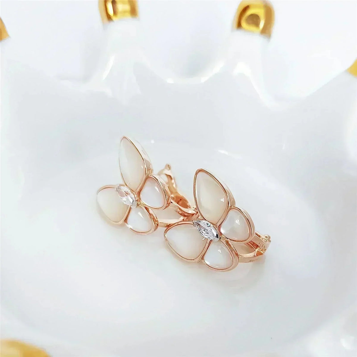 ⭐Miroze BUTTERFLY MOP DIAMOND EARRINGS