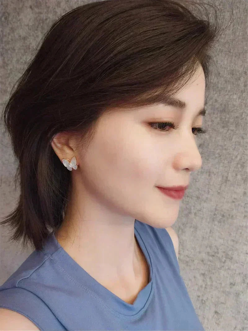 ⭐Miroze BUTTERFLY MOP DIAMOND EARRINGS