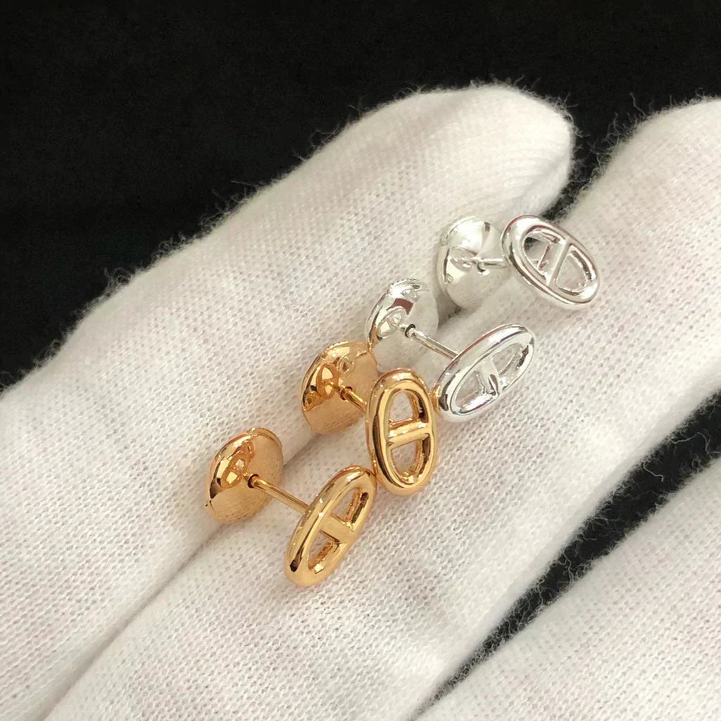 ⭐Miroze CHAINE SMALL EARRINGS GOLD AND SILVER