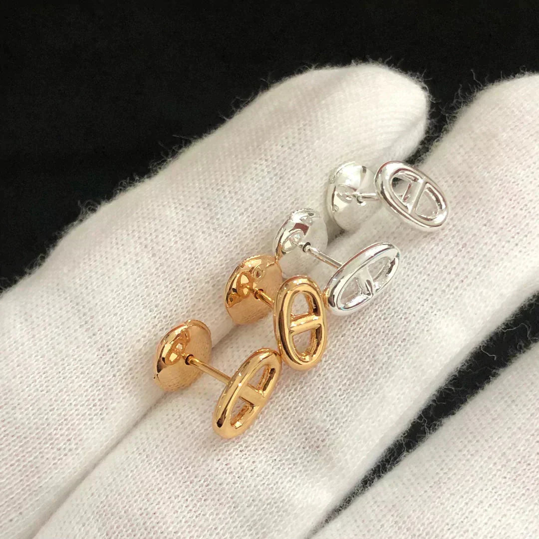 [⭐Miroze]CHAINE SMALL EARRINGS GOLD AND SILVER