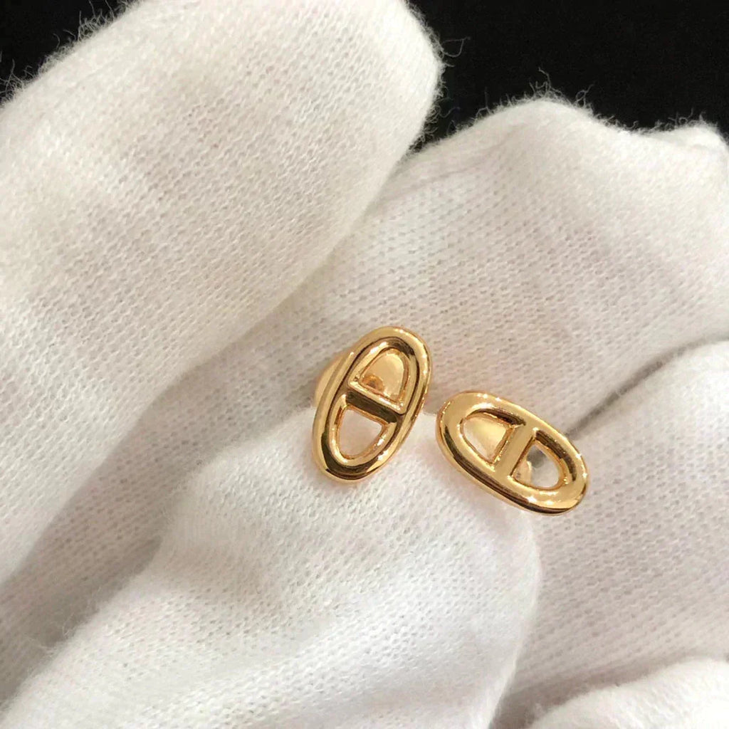 ⭐Miroze CHAINE SMALL EARRINGS GOLD AND SILVER