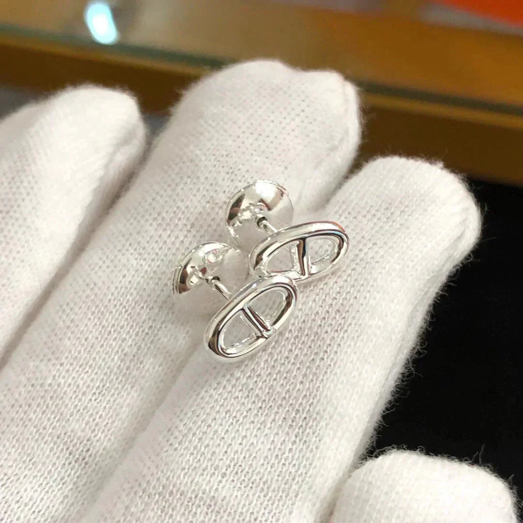 [⭐Miroze]CHAINE SMALL EARRINGS GOLD AND SILVER
