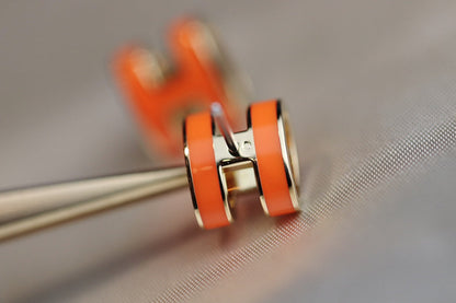 [⭐Miroze]MINI POP H EARRINGS ORANGE