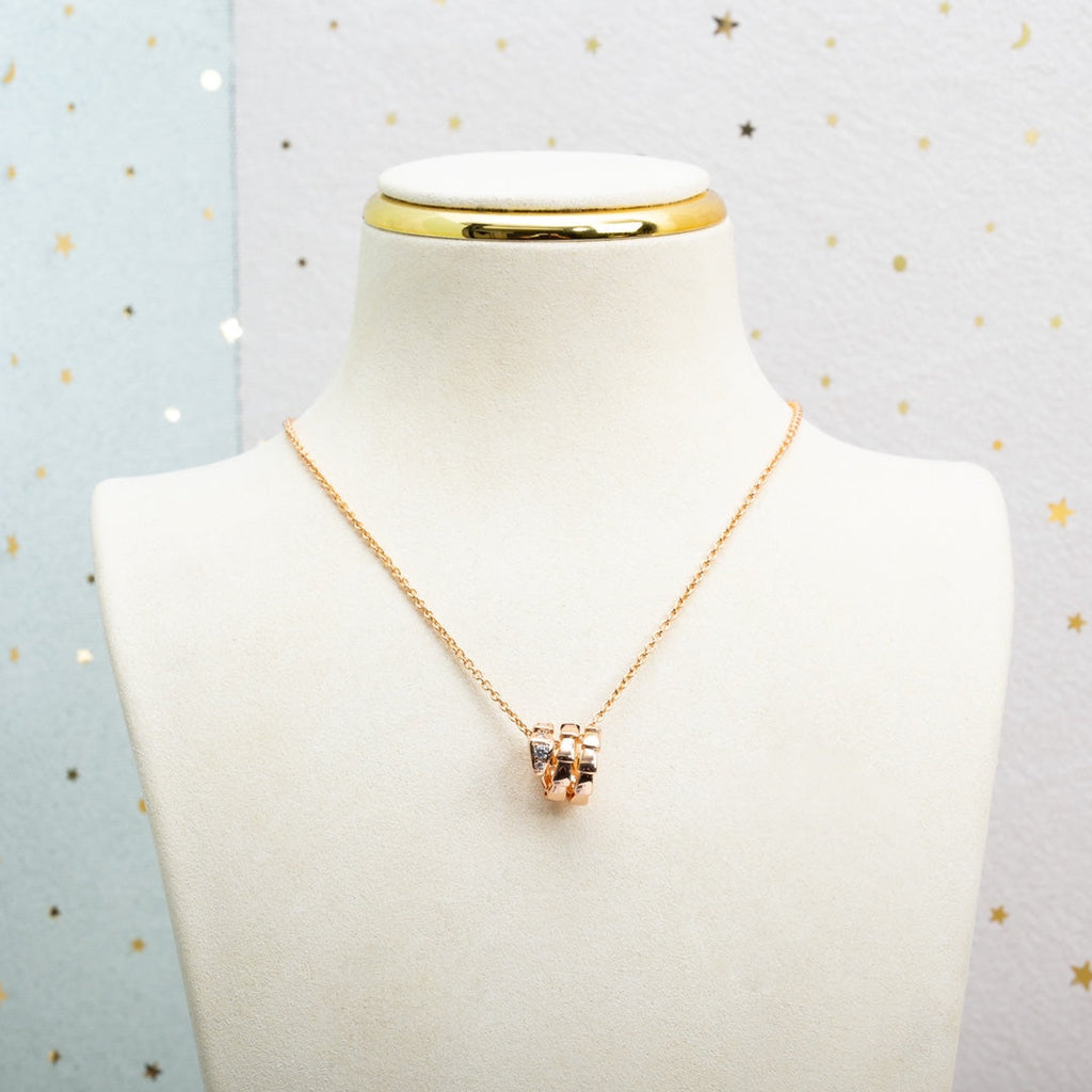 [⭐Veya]SERPENTI PINK GOLD NECKLACE DIAMOND