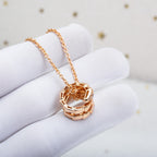 [⭐Veya]SERPENTI PINK GOLD NECKLACE DIAMOND