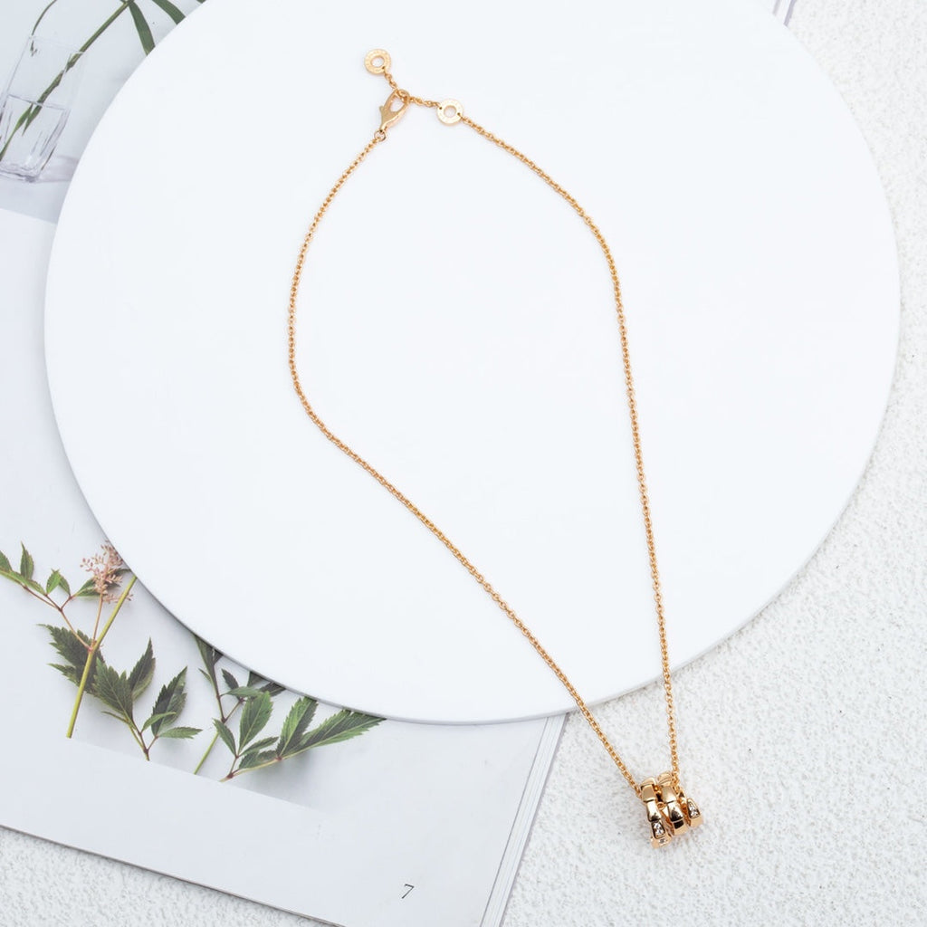 [⭐Veya]SERPENTI PINK GOLD NECKLACE DIAMOND