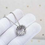 [⭐Veya]SERPENTI SILVER NECKLACE DIAMOND