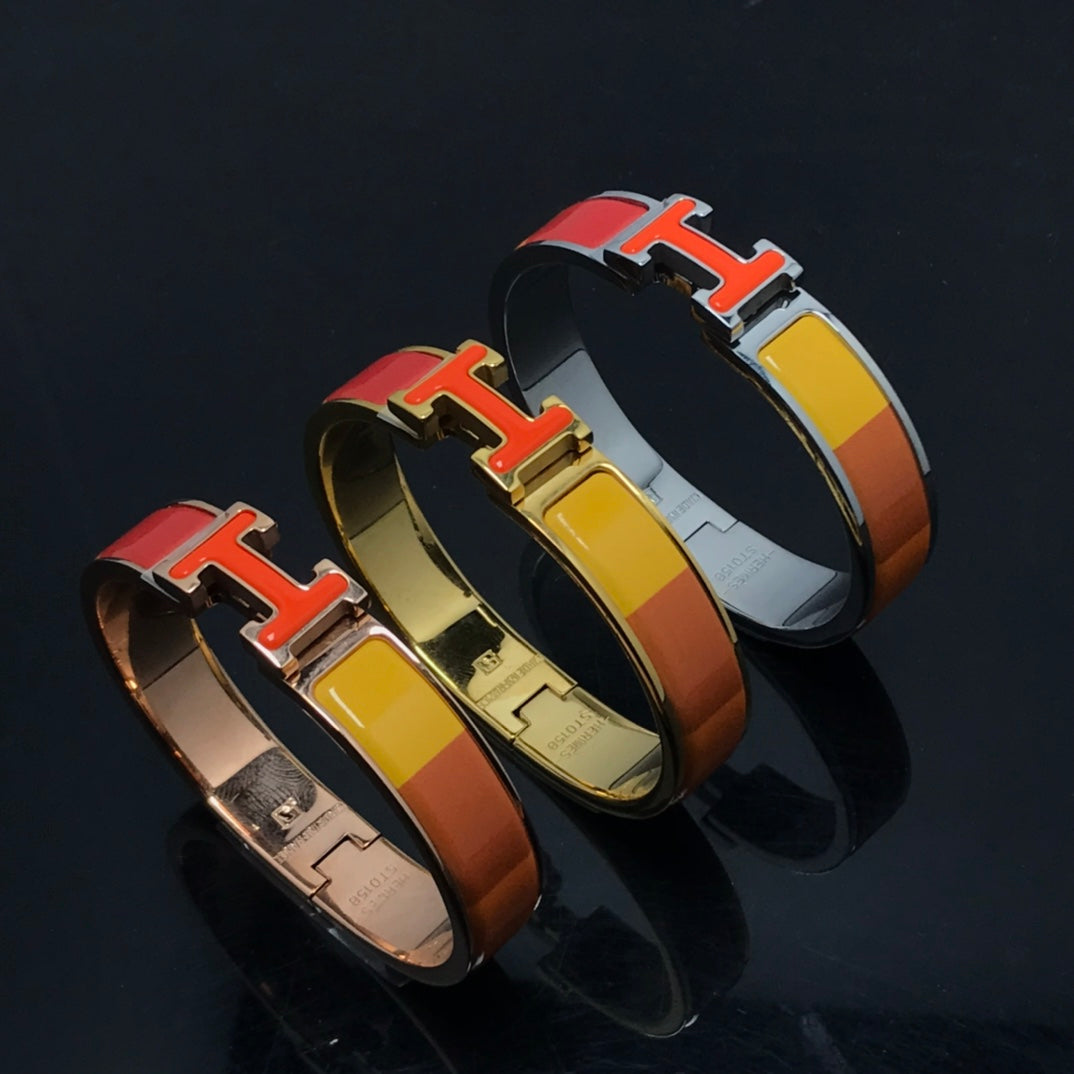 ⭐Miroze H BRACELET ORANGE RAINBOW CERAMIC