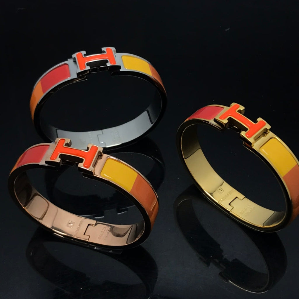 ⭐Miroze H BRACELET ORANGE RAINBOW CERAMIC