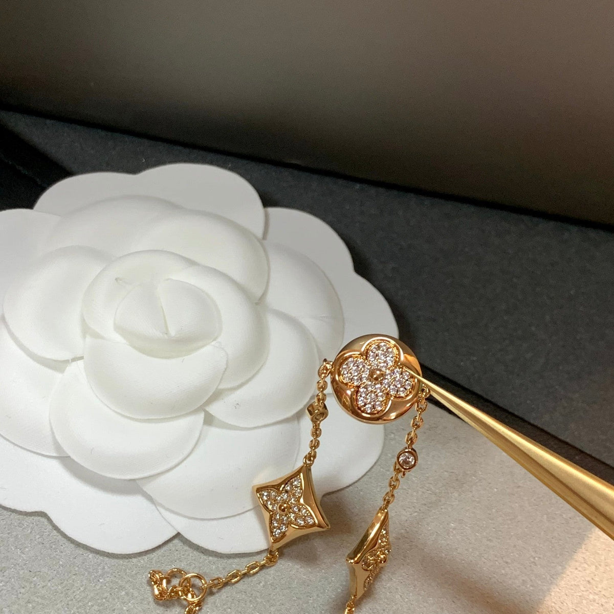 [⭐Miroze]STAR AND SUN 4 MOTIFS GOLD DIAMONDS BRACELET