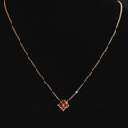 ⭐Miroze STAR NECKLACE PINK GOLD 1 DIAMOND