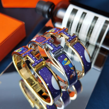 [⭐Miroze]H STAR AND MOON BRACELET 12MM