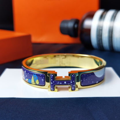 [⭐Miroze]H STAR AND MOON BRACELET 12MM