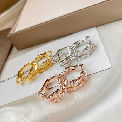 [⭐Miroze]SERPENTI EARRINGS DIAMOND
