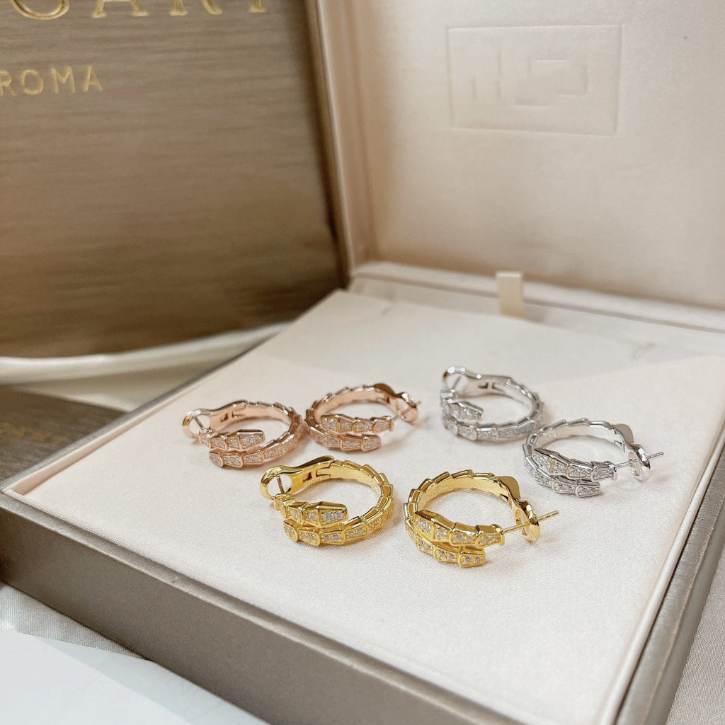 [⭐Veya]SERPENTI EARRINGS DIAMOND