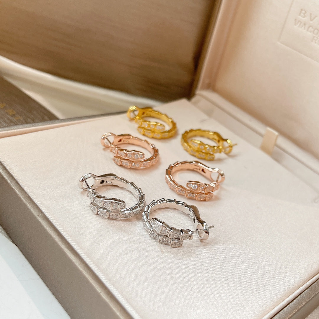 [⭐Miroze]SERPENTI EARRINGS DIAMOND