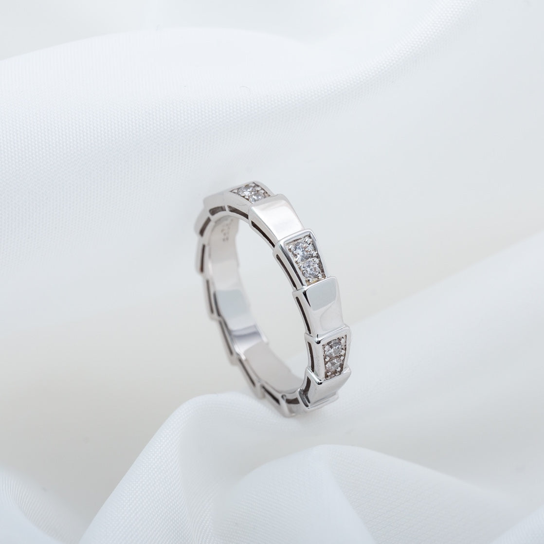 [⭐Veya]SERPENTI RING SILVER  3MM